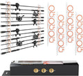 KastKing SafeGuard Fishing Rod Holder for Garage, Wall or Ceiling Mounted Fishing Rod Rack Storage Organizer, Fishing Pole Holder Holds 12 Rods or Combos in Less Than 36 Inches