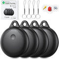Tags-4 Pack, Smart Bluetooth Tracker Work with Apple Find My, Key Finders and Find My Tracker, Game Changer Waterproof Smart Tag with Key Ring GPS Tracker Tag for Keys/Luggage/Wallet/Pets etc