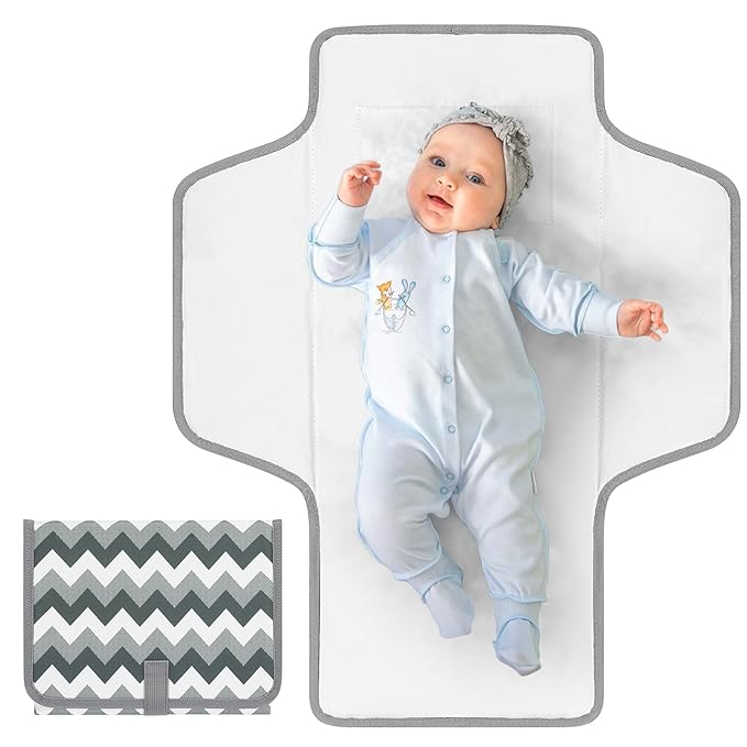 Accmor Portable Diaper Changing Pad, Waterproof Baby Changing Mat, Foldable Travel Diaper Changing Pads for Baby