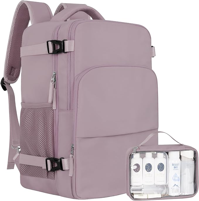 Travel laptop Backpack for Women, Personal Item Size Flight Approved, 16 Inch Laptop Bag with Multi-Pockets, College Computer Bag, Waterproof Carry On Backpack Casual Daypack Backpack
