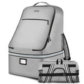 Car Seat Travel Bag,Padded Car Seats Backpack with Steel Cable Handle and Reflective Stripes, Large Durable Carseat Carrier Bag,Airport Gate Check Bag,Infant Seat Travel Bag with Shoulder Strap,Grey