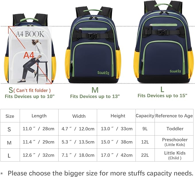 Cute Mini Toddler Backpacks for Boys 2-4 Little Kids Backpack Preschool Bookbag (Indigo)