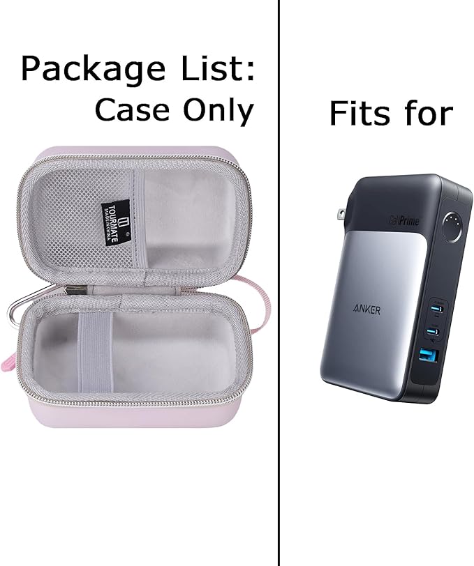 Hard Storage Case Compatible for Anker 733 Power Bank (GaNPrime PowerCore 65W), 2-in-1 Hybrid Charger, Batteries Bank Travel Carrying Storage Holder, Case Only