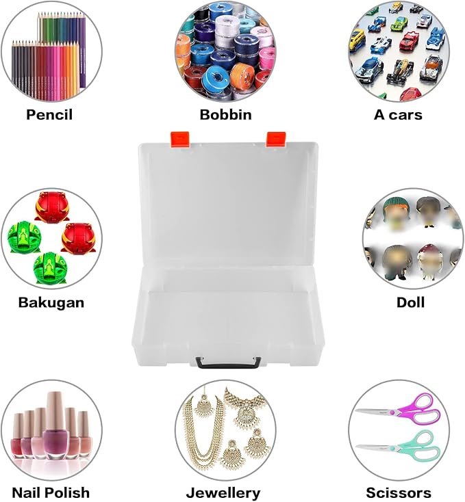 ALCYON 1600+ Baseball Card Storage Box, Sports Cards Holder Organizer Hard Plastic Display Case Compatible with Baseball/Football/for MTG/for PM for Collector (Bag Only)