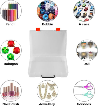 ALCYON 1600+ Baseball Card Storage Box, Sports Cards Holder Organizer Hard Plastic Display Case Compatible with Baseball/Football/for MTG/for PM for Collector (Bag Only)