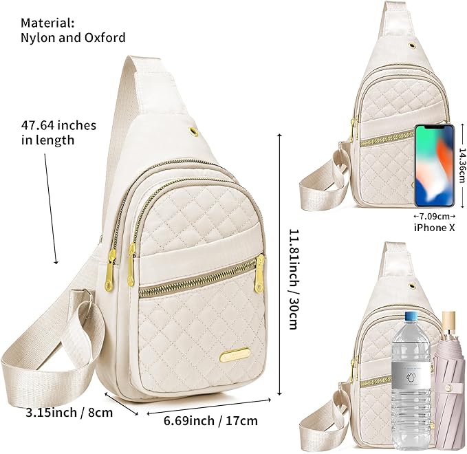 Small Sling Bag For Women Men Casual Crossbody Sling Backpack