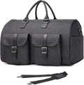 seyfocnia Convertible Travel Garment Bag,Carry on Garment Duffel Bag for Men Women - 2 in 1 Hanging Suitcase Suit Business Travel Bag