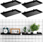 Coume 4 Pcs Gridwall Shelf Grid Panel Display Shelf Metal Wire Wall Rack Gridwall Shelving Wall Hanging Baskets for organizing Accessory for Garage, Crafts Room, Workbench (15.75" X 7.87")