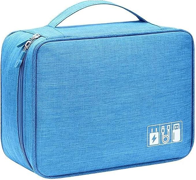 VOCUS Electronics Organizer Travel Cable Organizer Bag for Electronics Accessories, Portable Tech Carring Large Storage Case for Charger, Cord, Power Bank, Hardware