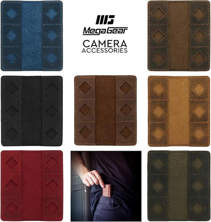 MegaGear Leather SD Card Holder with 12 Card Slots