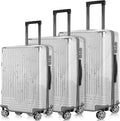 0.4mm Thick Transparent PVC Luggage Protector Cover Set, Waterproof TSA Approved Luggage Covers for Suitcase, Clear Suitcase Covers for 19-29 Inch Spinner Luggage