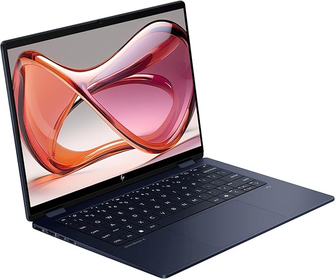 HP OmniBook X Flip 2-in-1 Copilot+ Laptop, Intel Ultra 7-256V, 16 GB LPDDR5x RAM, 2 TB PCIe SSD, 14" 2K (1920x1200) Touchscreen, Intel Arc 140V, Backlit Keyboard, W11 Pro, Atmospheric Blue