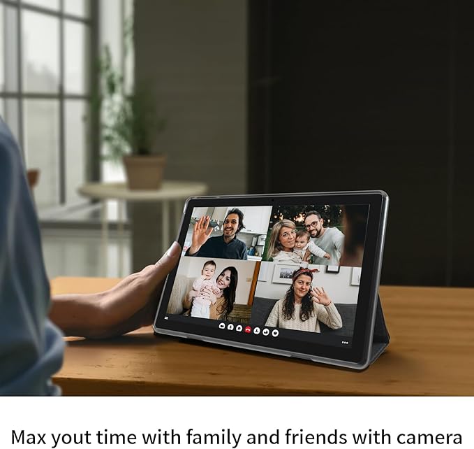 Android 15 Tablet, 12GB+128GB +1TB Expand, Face Unlock, 8000mAh Big Battery+18W Fast Charging, Dual Stereo Speakers, Octa-core CPU, WiFi6, BT5.0,Touchscreen Display, 11inch 2in1 Tablet PC Tableta