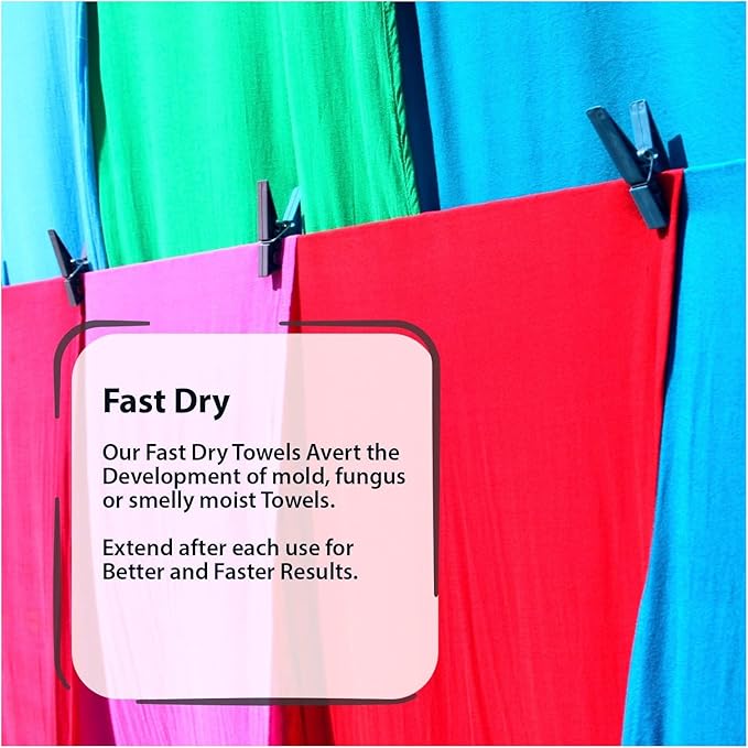 Outdoors Microfiber Towel Fast Drying Soft Feel Fast Action Drying for Gym Beach Outdoors Travel Yoga Camping Compact Size 1 Piece 24x48 in Red MFT1P24RD