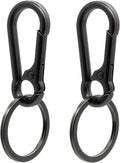 Keychain Keyring Set for Men Women Classic Metal Home Car Key Holder Organizer Portable Carabiner Clip Accessories 2PCS