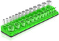 Olsa Tools Magnetic Socket Organizer | 3/8-inch Drive | SAE | Green | Holds 26 Sockets | Professional Quality Tools Organizer