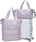 Travel Duffel Bag, Sports Tote Gym Bag, Shoulder Weekender Overnight Bag for Women