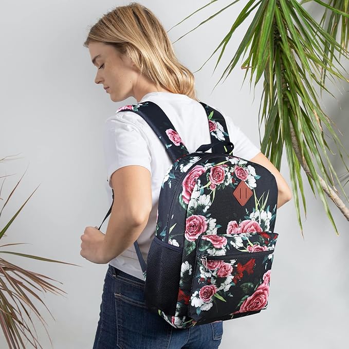 School Backpack,Casual Bookbag Women and Teen Girl Schoolbag with USB Port for High School College Office Work Travel
