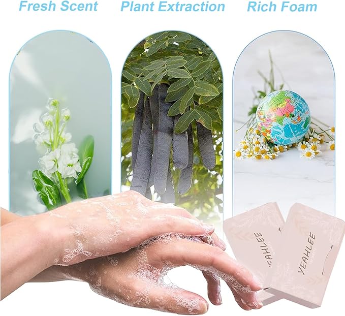 500 Sheets Disposable Paper Soap Sheets for Travel, 5 Boxs Mini Portable Hand Paper Soap for Hand Washing During Camping, Hiking, and School Activities