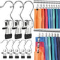 30 Pack Pants Hangers with Clip,Legging Organizer for Closet Hanging, Space Saving Yoga Pants Hangers Clip Hangers Closet Organization,Closet Organizers and Storage for Jeans,Shorts,Skirts,Hats