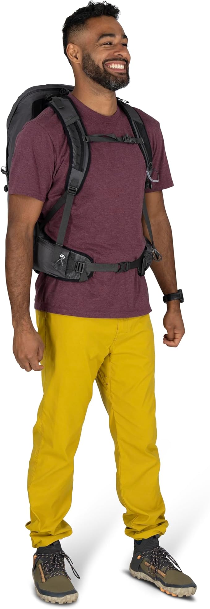 Osprey Talon 26L Men's Lightweight Hiking Backpack with Hipbelt, Frosty Mint Green/Night Shift