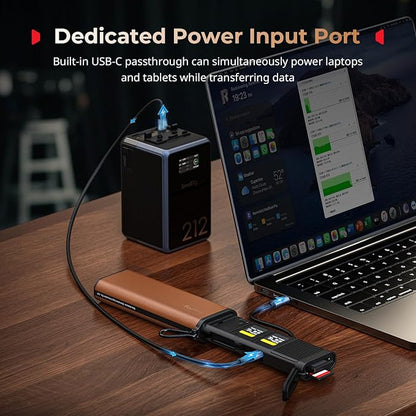 SmallRig Multifunctional Card Reader & Card Holder (CFexpress Type B), with Slot for AirTag, High-Speed Memory Card Reader for SD, SDXC, Micro SD, SDHC, 3 Card Read Simultaneously, 9 card slots - 4532