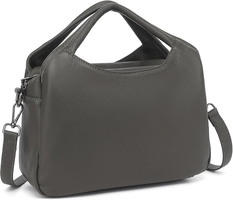 KOGTLA Genuine Leather Purses for Women, Crossbody Shoulder Bags with Top-Handle, Tote Satchel Handbags