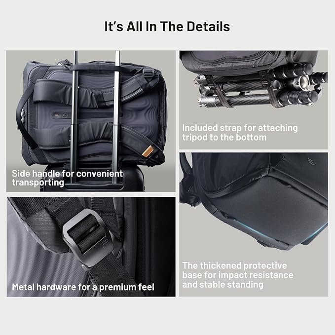 PGYTECH OneGo 2 Camera Backpack 20L with Laptop/iPad Compartment Waterproof Camera Backpack for Urban & Travel Photography – Compatible with Sony/Canon/Nikon/DSLR/SLR Mirrorless Cameras, Pine Green