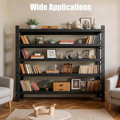 59" W Garage Shelving Heavy Duty, 4 Tier Metal Garage Shelves Adjustable Storage Shelving Unit for Garage, Warehouse, Industrial Shelves