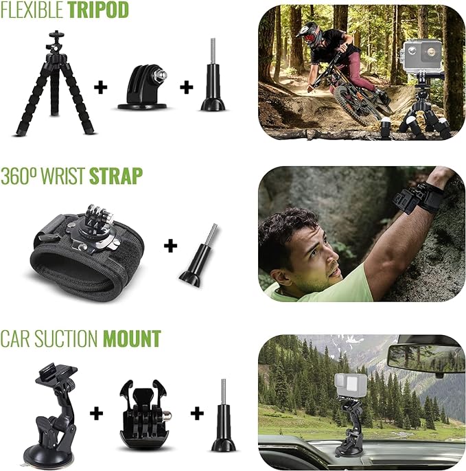 GoPro HERO11 (Go Pro Hero11) Black Mini - Waterproof Action Camera with 5.3K Ultra HD Video, 24.7MP Photos, 1/1.9" Sensor, Stabilization + 50-in-1 Accessory Kit + 64GB Card + More