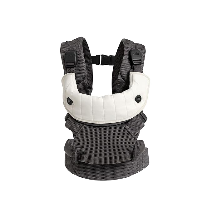 Joie Savvy Air 4-in-1 Mesh Baby Carrier – Breathable, Ergonomic Baby Carrier with 4 Carry Positions, Cooling Mesh Fabric, Padded Straps, and Lumbar Support (Cinder)