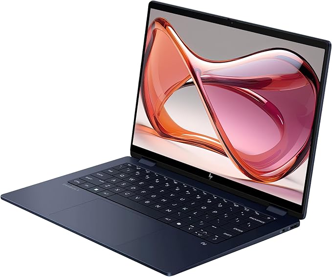 HP OmniBook X Flip 2-in-1 Copilot+ Laptop, Intel Ultra 7-256V, 16 GB LPDDR5x RAM, 1 TB PCIe SSD, 14" 2K (1920x1200) Touchscreen, Intel Arc 140V, Backlit Keyboard, W11 Pro, Atmospheric Blue