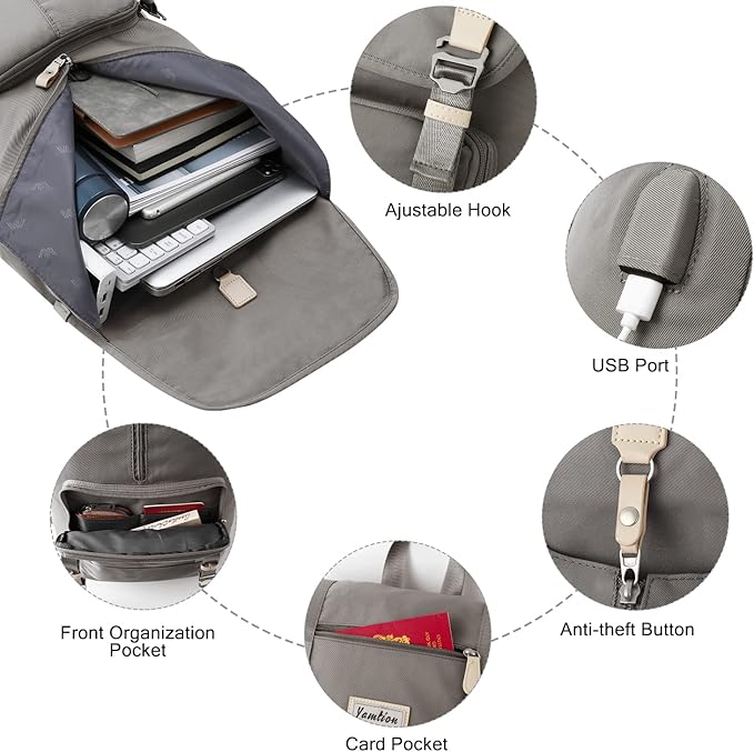 17" Laptop Backpack for Women & Men,Bookbag for Teen Girls & Boys Teenagers for College High School
