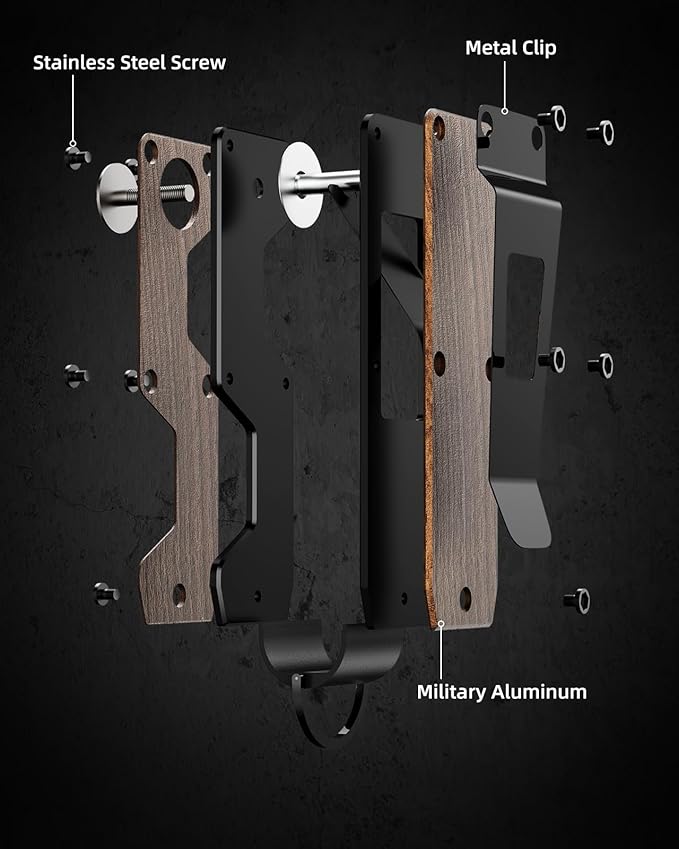 Key Organizer Compact Key Holder Metal Key Chain Minimalist key case key holder for keychain Secures 1-5 Keys