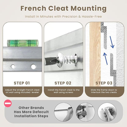 Bamboo Wall Mount Drying Rack for Laundry – Collapsible Foldable Clothes Dryer with 8 Arms & 5 Hooks, Space-Saving Laundry Hanger Dryer Rack, 20 Inch, 80 lb Capacity (Natural)