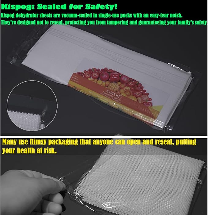 Mesh Silicone Dehydrator Sheets, 10x10 in 10 Pcs/Sets for Food Dehydrator & Freeze Dryer (10x10 INCH Mesh Silicone Dehtdrator Sheet)