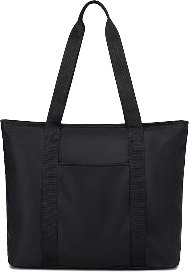 LEDAOU Beach Bags for Women, Beach Bags Waterproof Sandproof, Packable Beach Tote Bag with Zipper Travel Sports