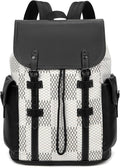 KingTo Laptop Backpack for Men Luxury Anti-Theft Travel Backpack Casual Business Waterproofing Computer Bag (A-White)