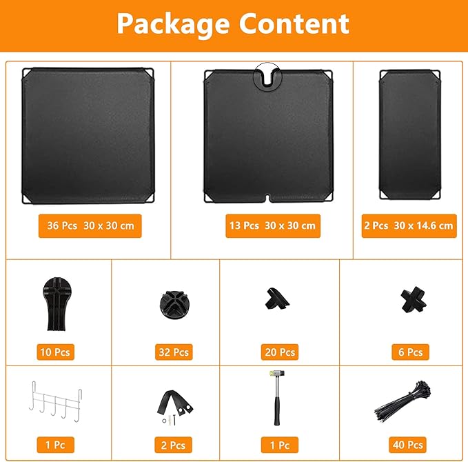 AWTATOS Cube Storage Closet Organizer Storage 12 Cube Shelves, Large and Small Cubes, DIY Portable Closet Clothes Storage Shelfs for Home, Bedroom, Black