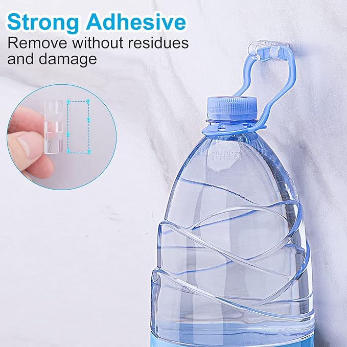 Wire Clips Black (Large, 26PCS), Heavy Duty Extension Cord Clips for Wall, Adhesive Cable Clips Wire Holders for Electric Wires, Powre Cable, PC, Ethernet, TV-Coax, LED Light Clips