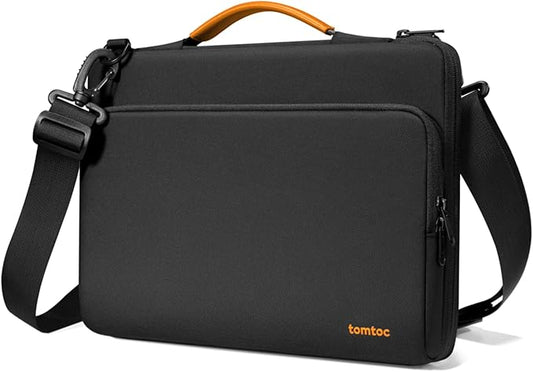 tomtoc 360 Protective Laptop Shoulder Bag for 13-inch 2025 MacBook Air M4/A3240, M3/A3113, M2/A2681, M1/A2337, MacBook Pro M2/A2686 M1/A2338, Water-Resistant Laptop Accessory Carrying Case Sleeve