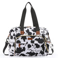 Tuwubi Diaper Bag Tote,Baby Diaper Bag with Pacifier Case Large Travel Diaper Tote Caddy for Mom and Dad Multifunction Large Baby Bag - M-Cow Print