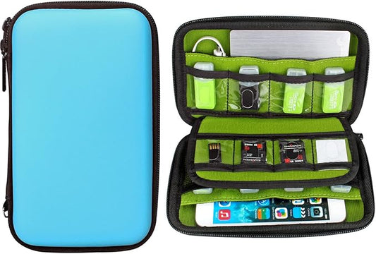 Aprince Digital Gadget Case Waterproof Memory Card Case, Designed for External Hard Drive,USB Flash Drives,Power Banks - Best for Traveling