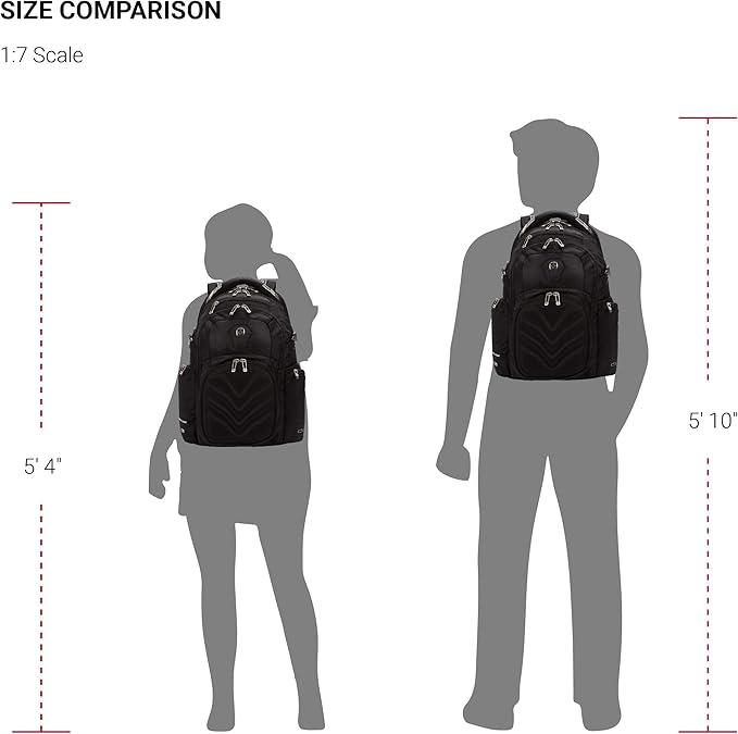SwissGear 5709 Scansmart Backpack, Black, Large