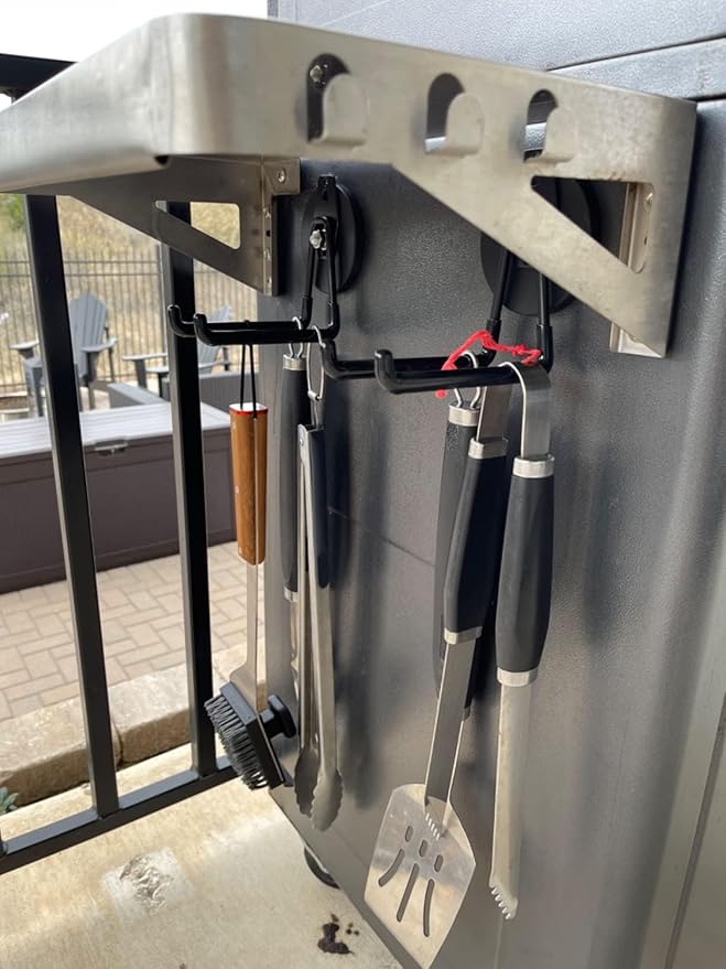 MUTUACTOR Large Magnetic Hooks,2pcs Super Strong Magnetic Storage Hooks for Hanging Tools Heavy Duty Magnetic Storage Hooks for Tools Organization,Power Drill Drivers,Tool Box,Chest or Metal Cabinet