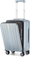 Hanke 20 Inch Carry On Luggage Hard Shell Suitcases with Wheels Luggage Suitcase Travel Luggage for Women Men Rolling Luggage Bags for Business Trip Weekender-Grey