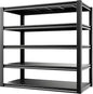 Industrial Storage Rack,Heavy-Duty Steel Shelving Unit 5-Tier,Multi-Purpose Garage Organization System Black 83" H x 54.5" W x 23" D