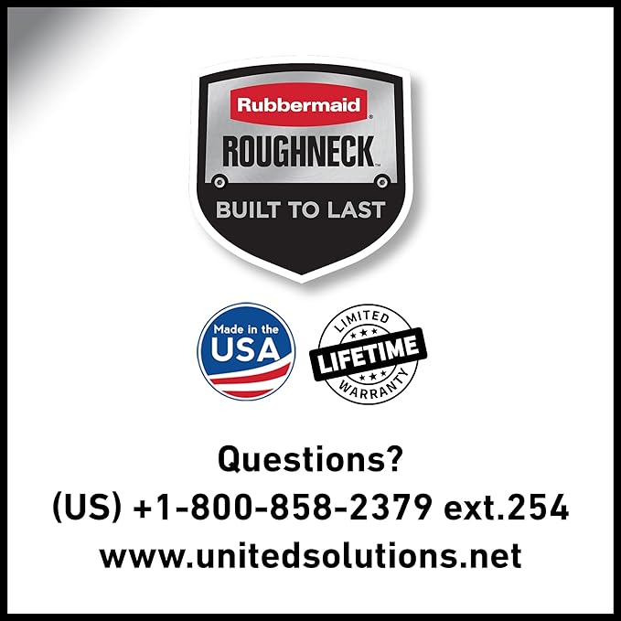 Rubbermaid Roughneck Tote 31 Gal, 3 Pack, Made in USA, Dark Indigo Metallic, Rugged Plastic Stackable Storage Bins with Lids and Handles