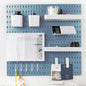 22"x22" Pegboard Combination Kit Wall Organizer Kit - 4 Panels & 14 Hooks for Kitchen, Bedroom, Office, Bathroom Storage