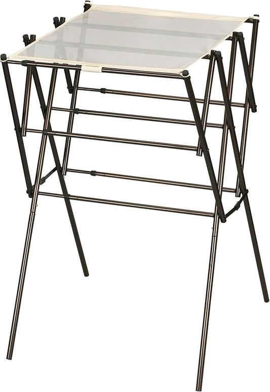 Household Essentials 5175 Collapsible Expandable Metal Clothes Drying Rack, Antique Bronze, STORAGE